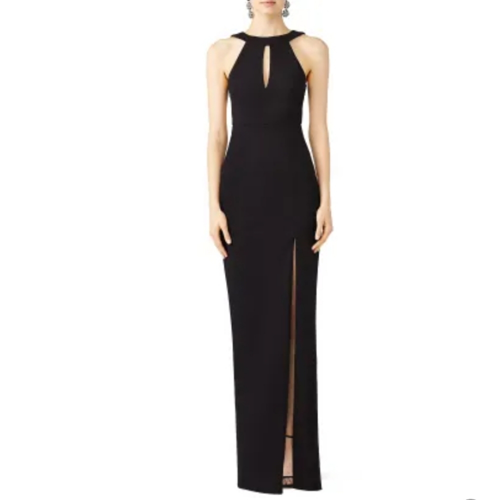 Nicholas Sleek Ponti Split Gown - image 1